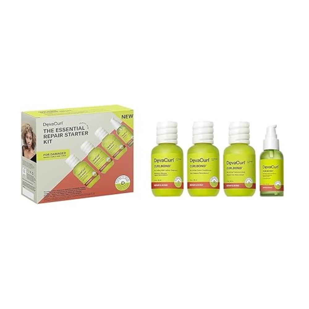DevaCurl The Essential Starter Kit | Travel Sizes | Foundation for healthy looking curls