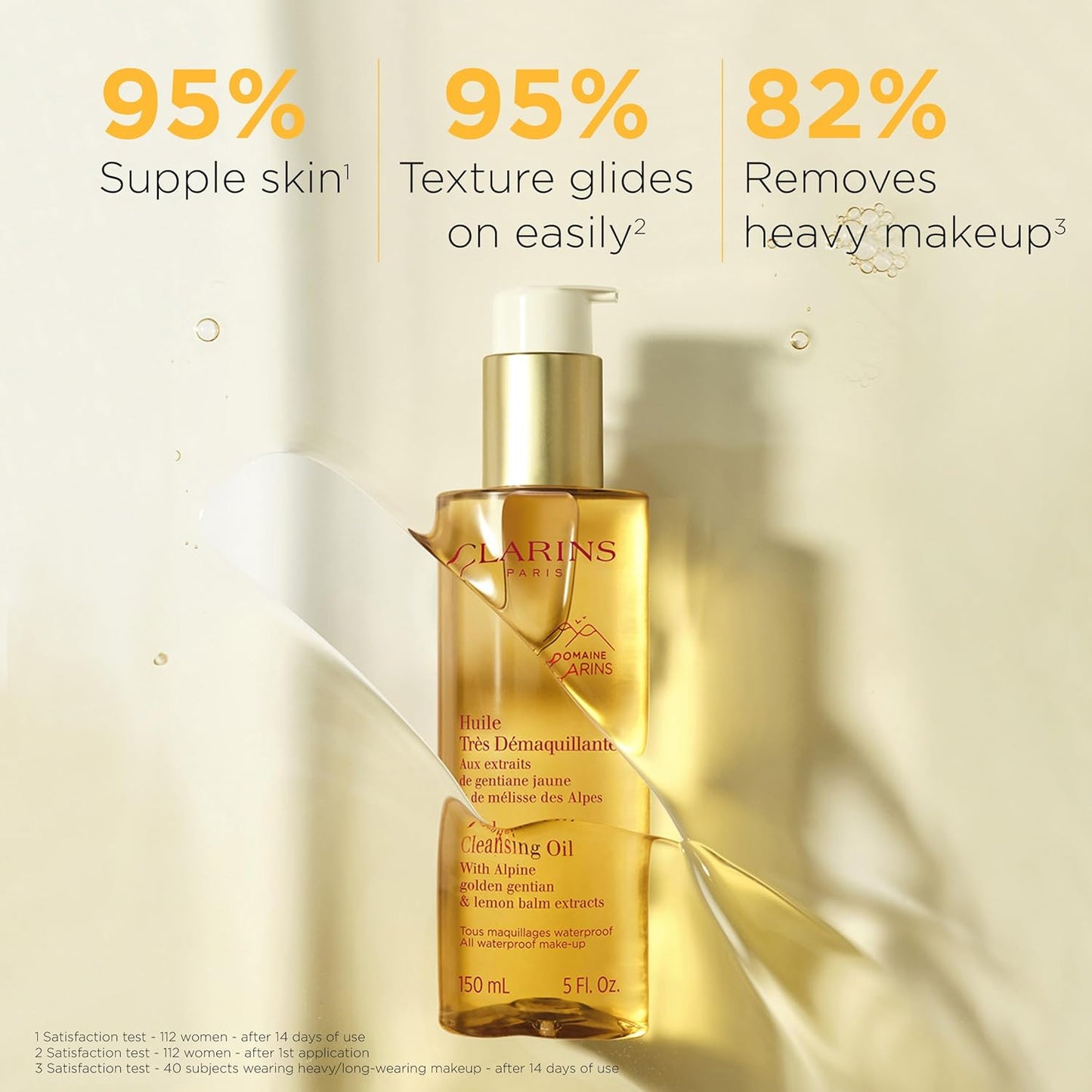 Clarins Total Cleansing Oil With Alpine Golden Gentian And Lemon Balm Extracts
