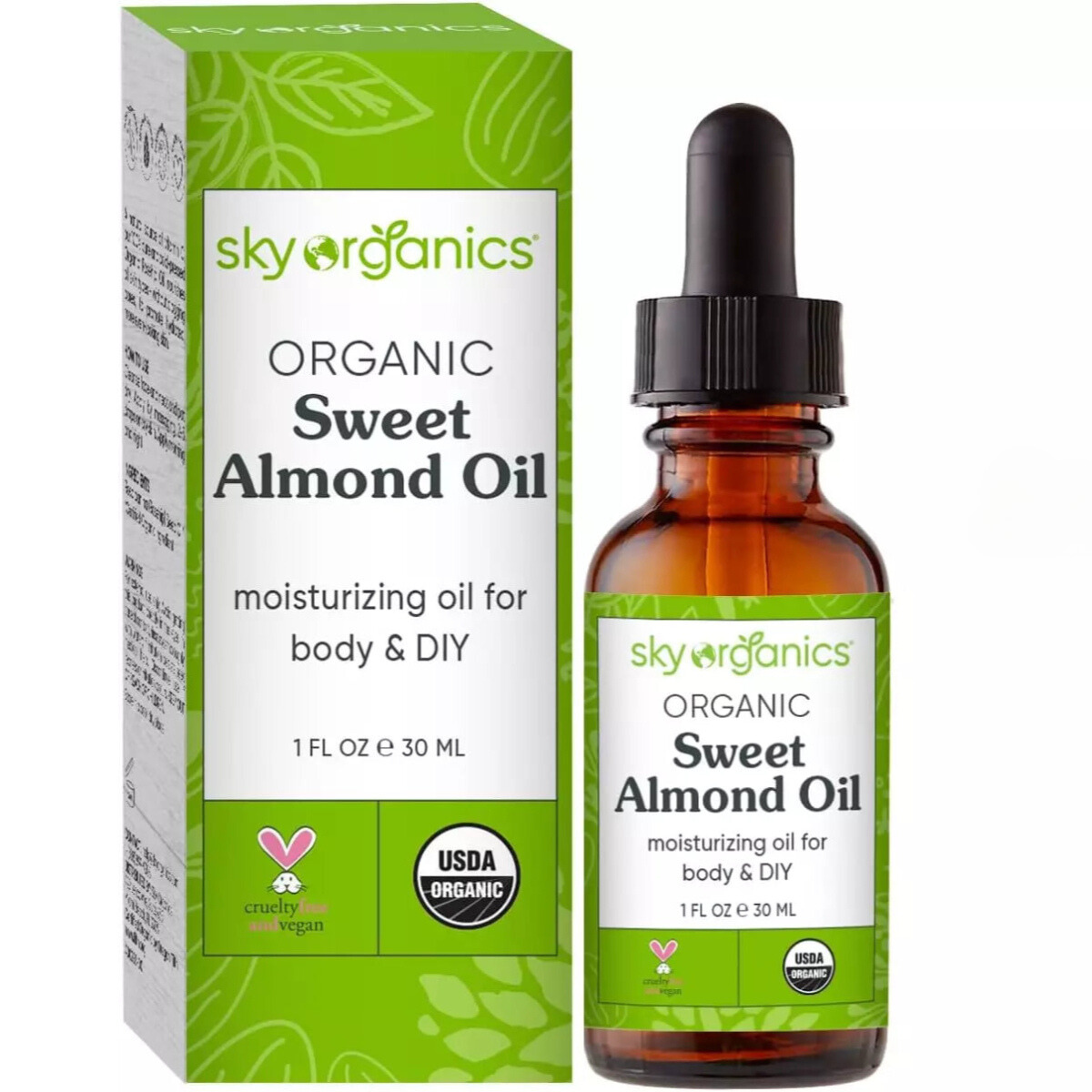 Sky Organics Soft & Soothe Oil Nourishing Sweet Almond Oil 1 oz