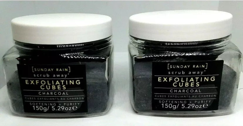 Sunday Rain Exfoliating Cubes Charcoal