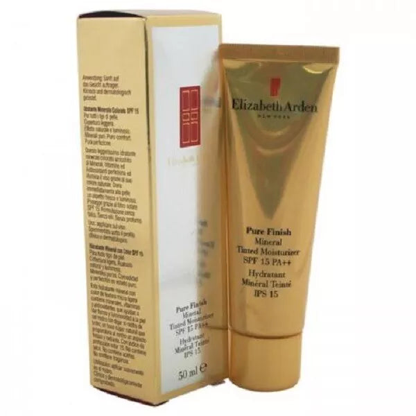 Elizabeth Arden Pure Finish Mineral Tinted Moisturizer Cream SPF 15 03 Medium 1.7 oz