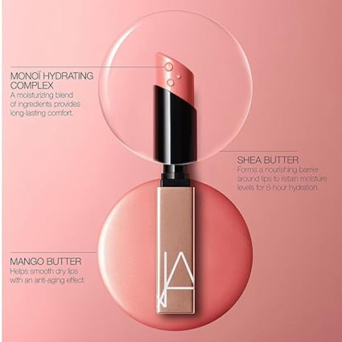 NARS Afterglow Sensual Shine Lipstick Show off 0.05 oz