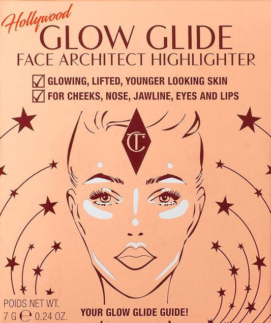 Charlotte Tilbury Glow Glide Face Architect Highlighter – Gilded Glow 0.24 oz