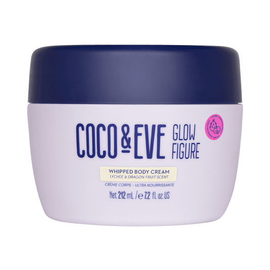 Coco & Eve Glow Figure Whipped Body Cream 212ml - Lychee & Dragon Fruit Scent