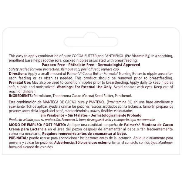 Palmer's Cocoa Butter Formula Nursing Butter 1.1 oz