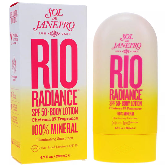 Sol de Janeiro Rio Radiance SPF 50 Body Lotion – Cheirosa 87 Fragrance 6.7 oz