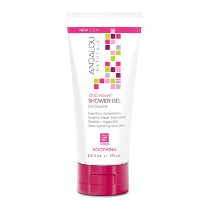 Andalou Naturals 1000 Roses Shower Gel Soothing 8.50 oz