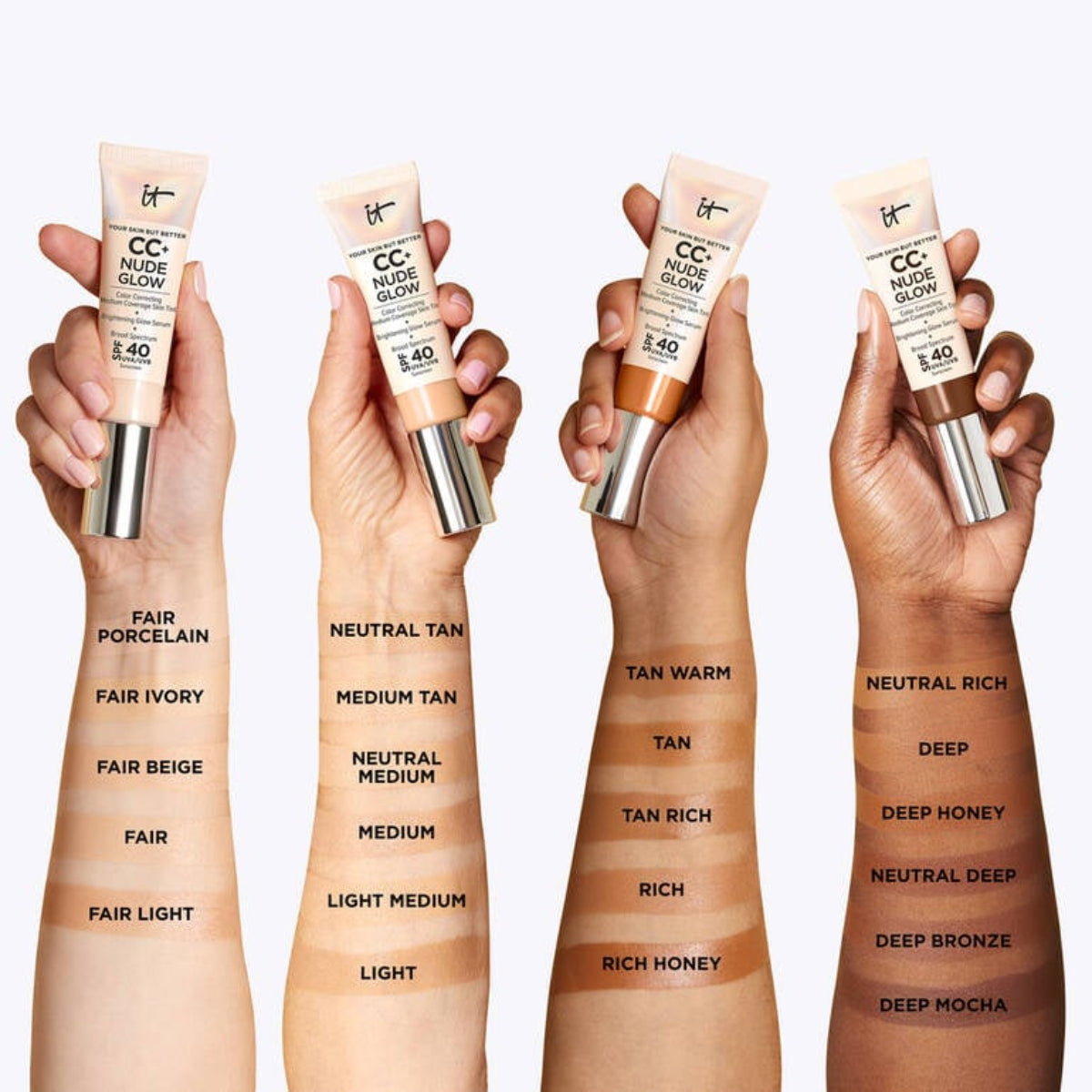 IT Cosmetics Foundation CC+ Nude Glow Medium Tan 1.08 oz