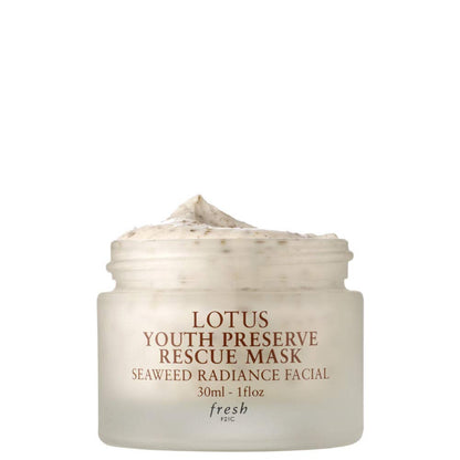 Fresh Lotus Youth Preserve Rescue Mask Seaweed Radiance Facial 1 oz