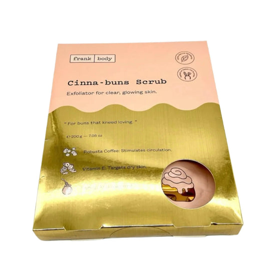 Frank Body Cinna buns Scrub Exfoliator for Clear Glowing Skin 7.05 oz